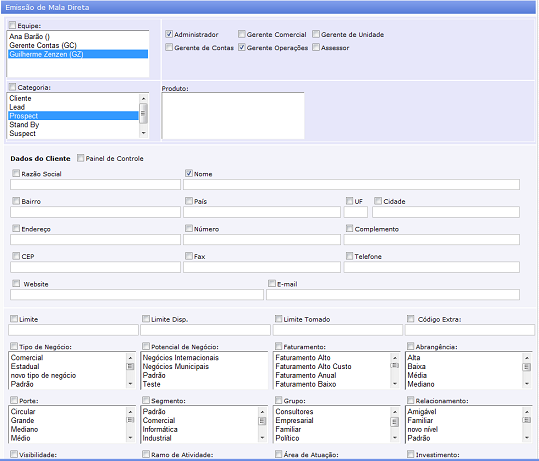 CRM IT - Recursos de mala direta